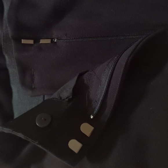 NWT ANN TAYLOR LOFT PETITES HUGH WAIST 0P BLACK ANKLE PANT - Picture 3 of 10